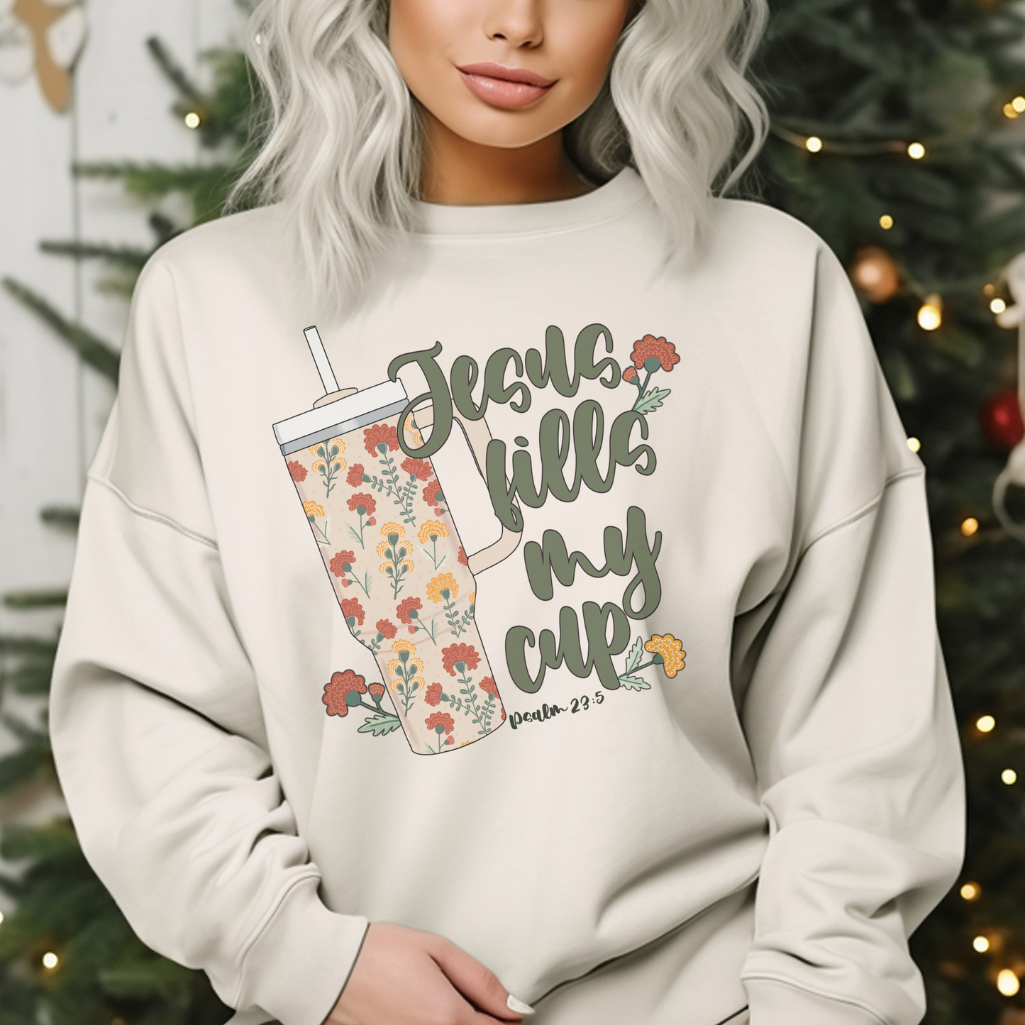Jesus Fills My Cup Crewneck Sweatshirt