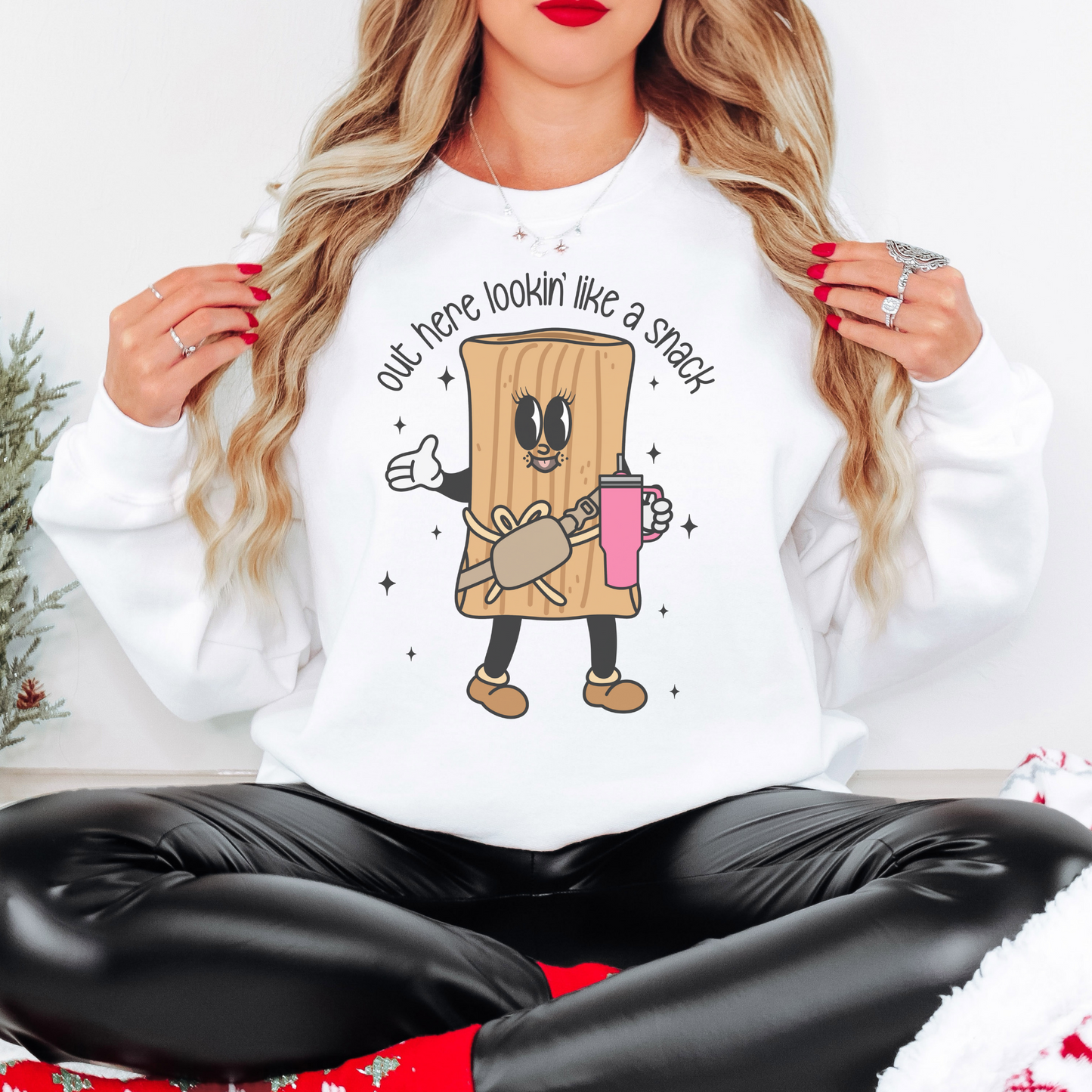 Out Here Looking Like a Snack! Crewneck Sweatshirt