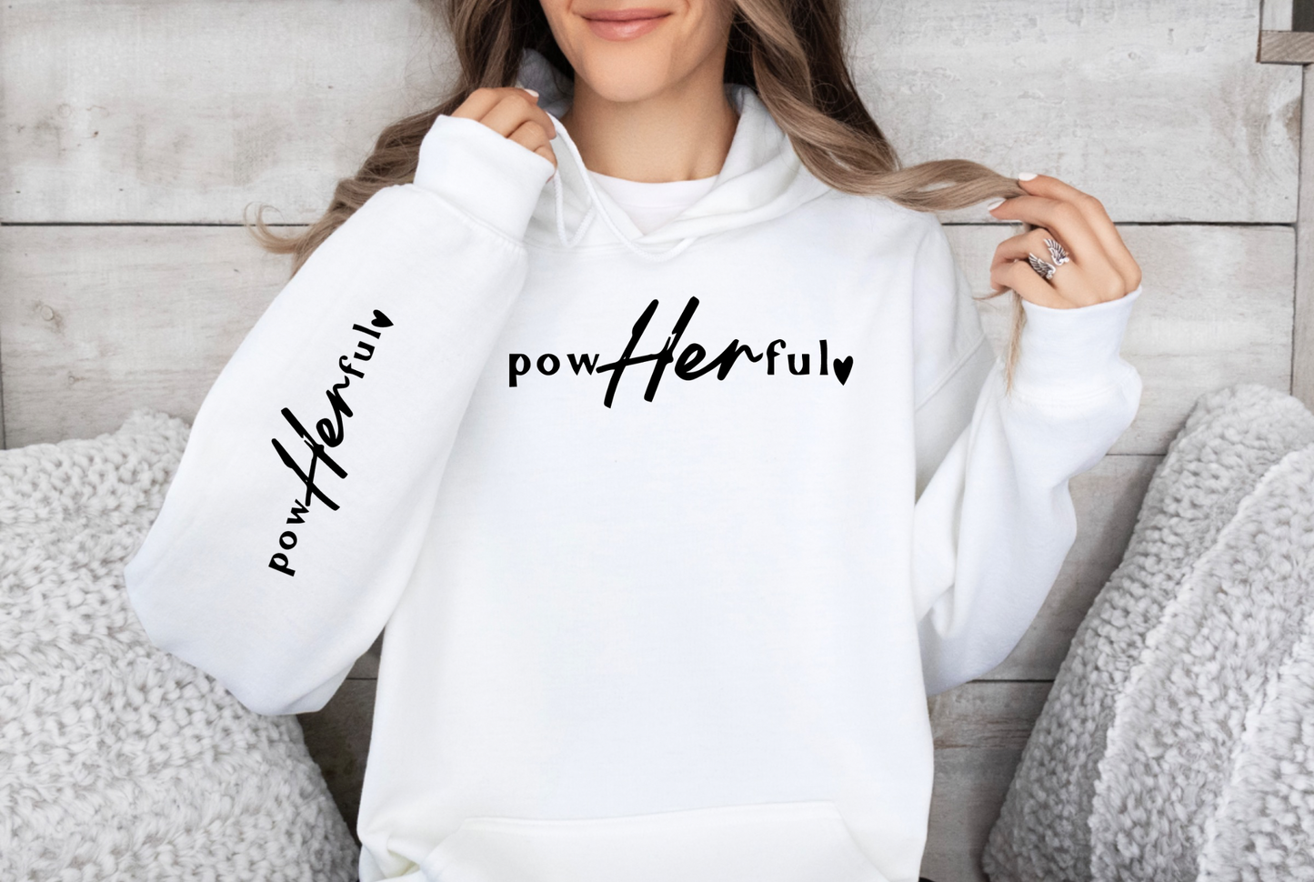 PowHERful Woman's Hoodie - Stylish & Cozy Sweatshirt in Various Colors