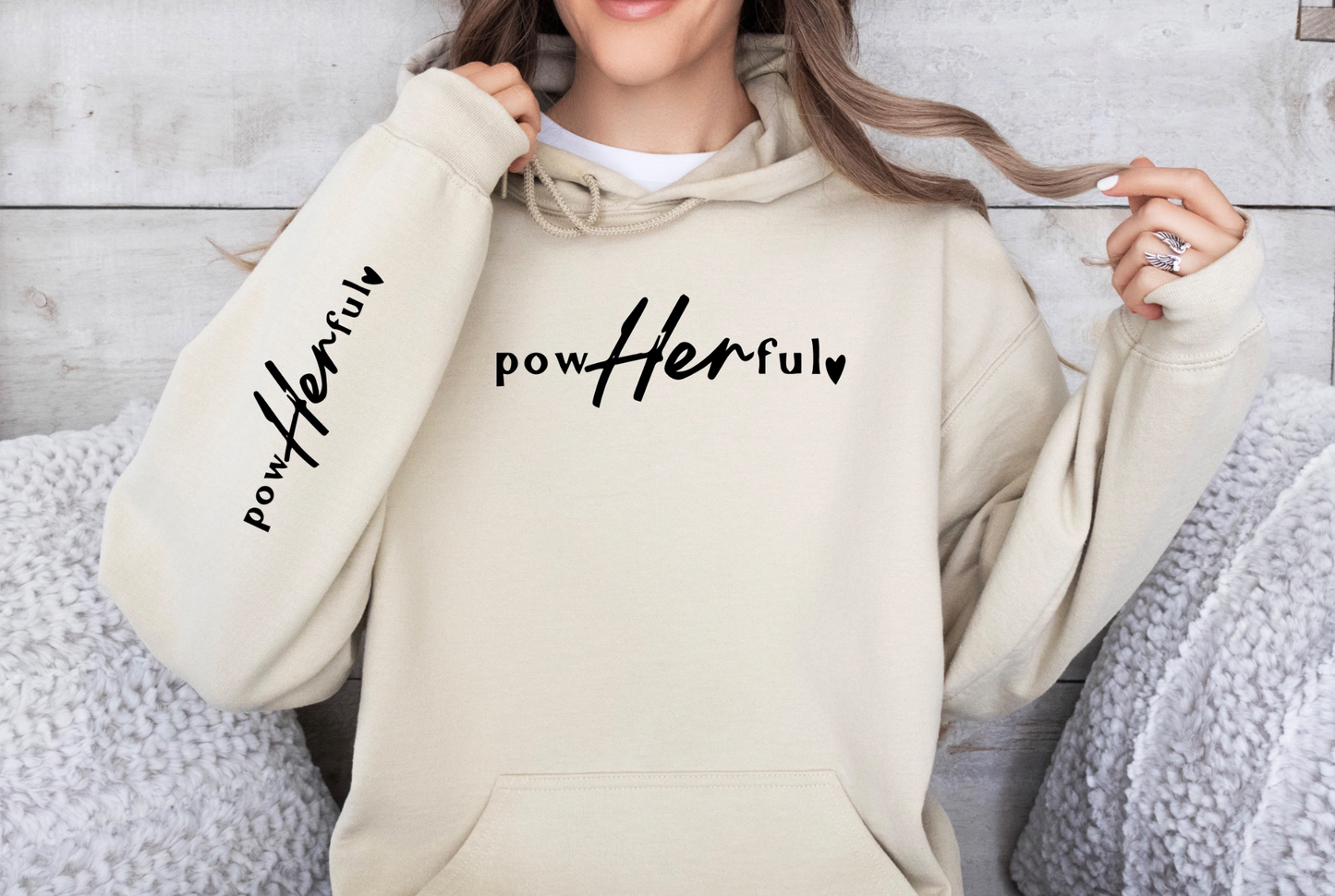 PowHERful Woman's Hoodie - Stylish & Cozy Sweatshirt in Various Colors
