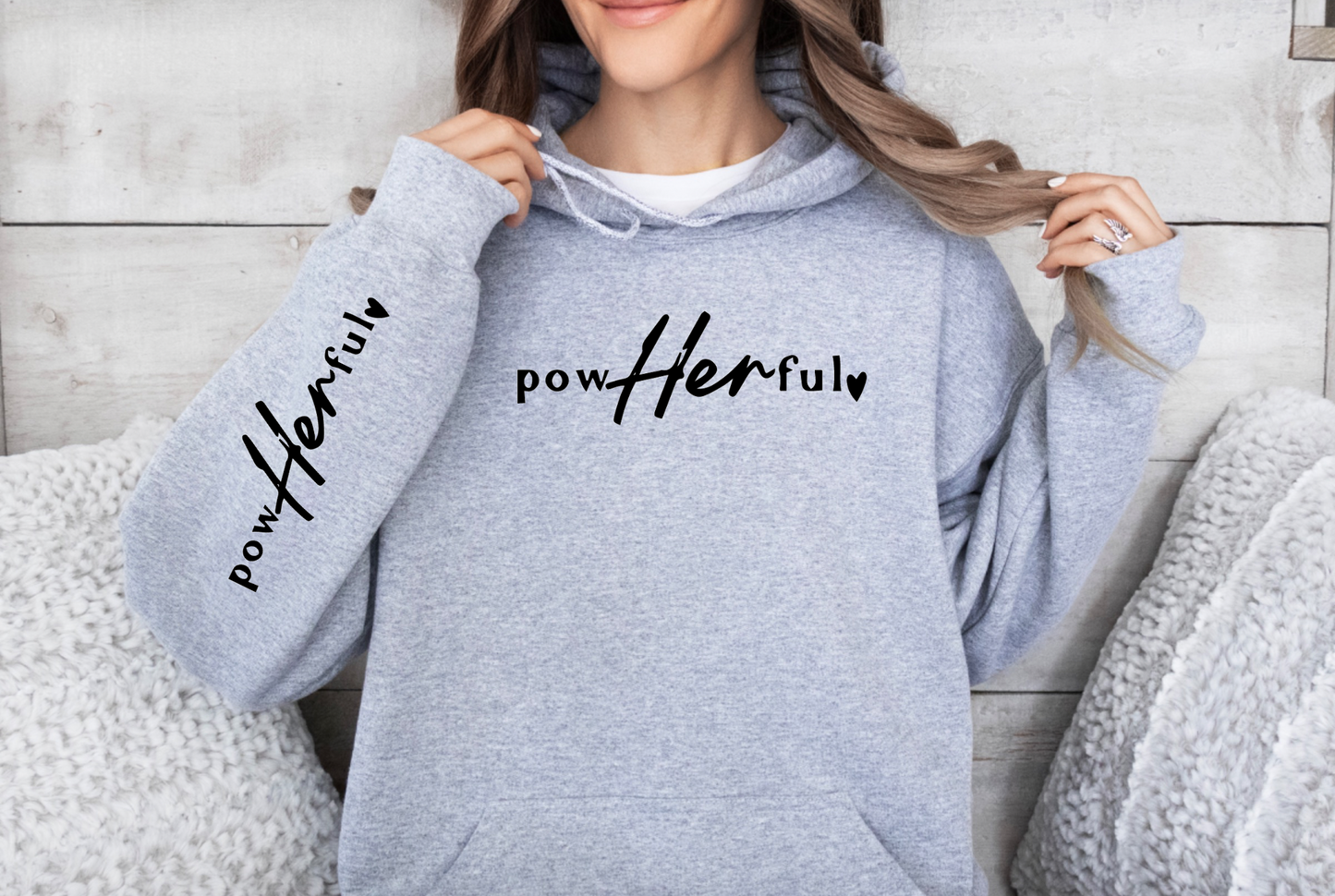 PowHERful Woman's Hoodie - Stylish & Cozy Sweatshirt in Various Colors