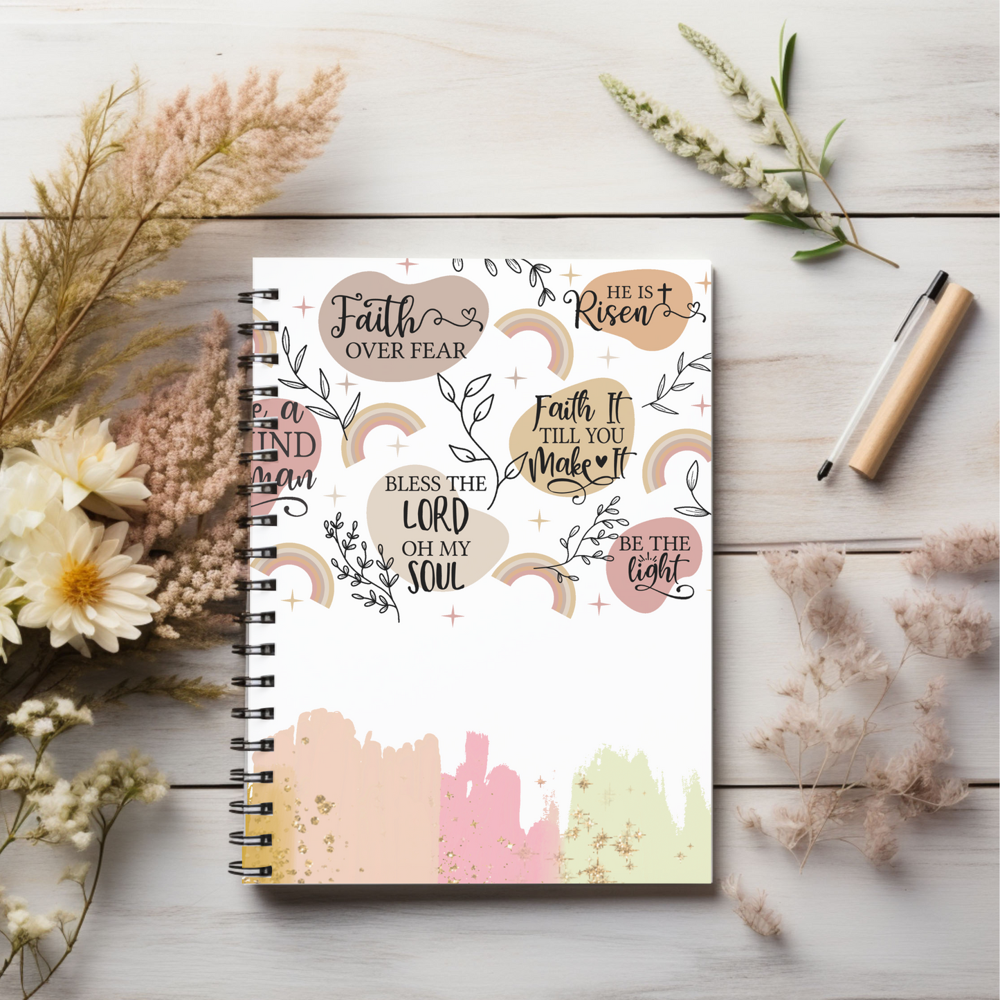 Be still, be the light! Christian journal or Notebook. Notes Spiral Notebook - Ruled Line