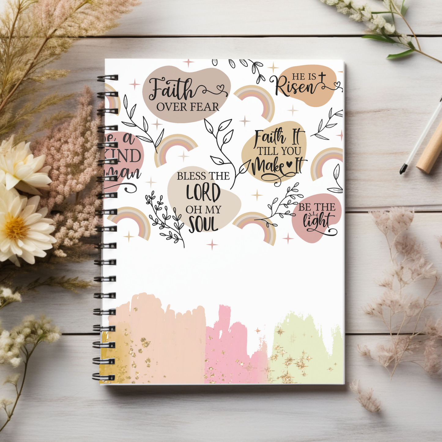 Be still, be the light! Christian journal or Notebook. Notes Spiral Notebook - Ruled Line