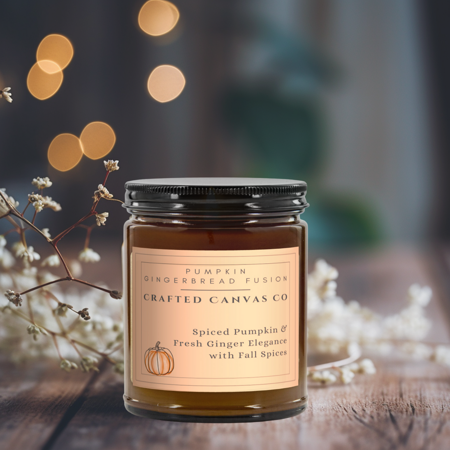 Pumpkin Gingerbread Fusion Fall Candle