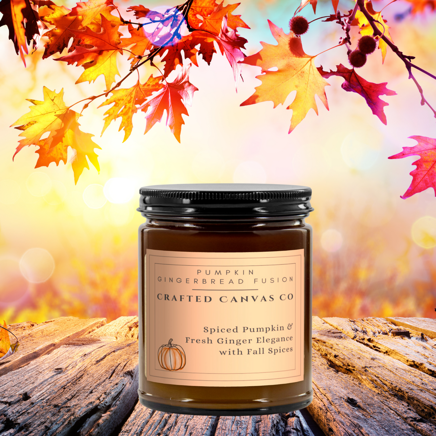Pumpkin Gingerbread Fusion Fall Candle