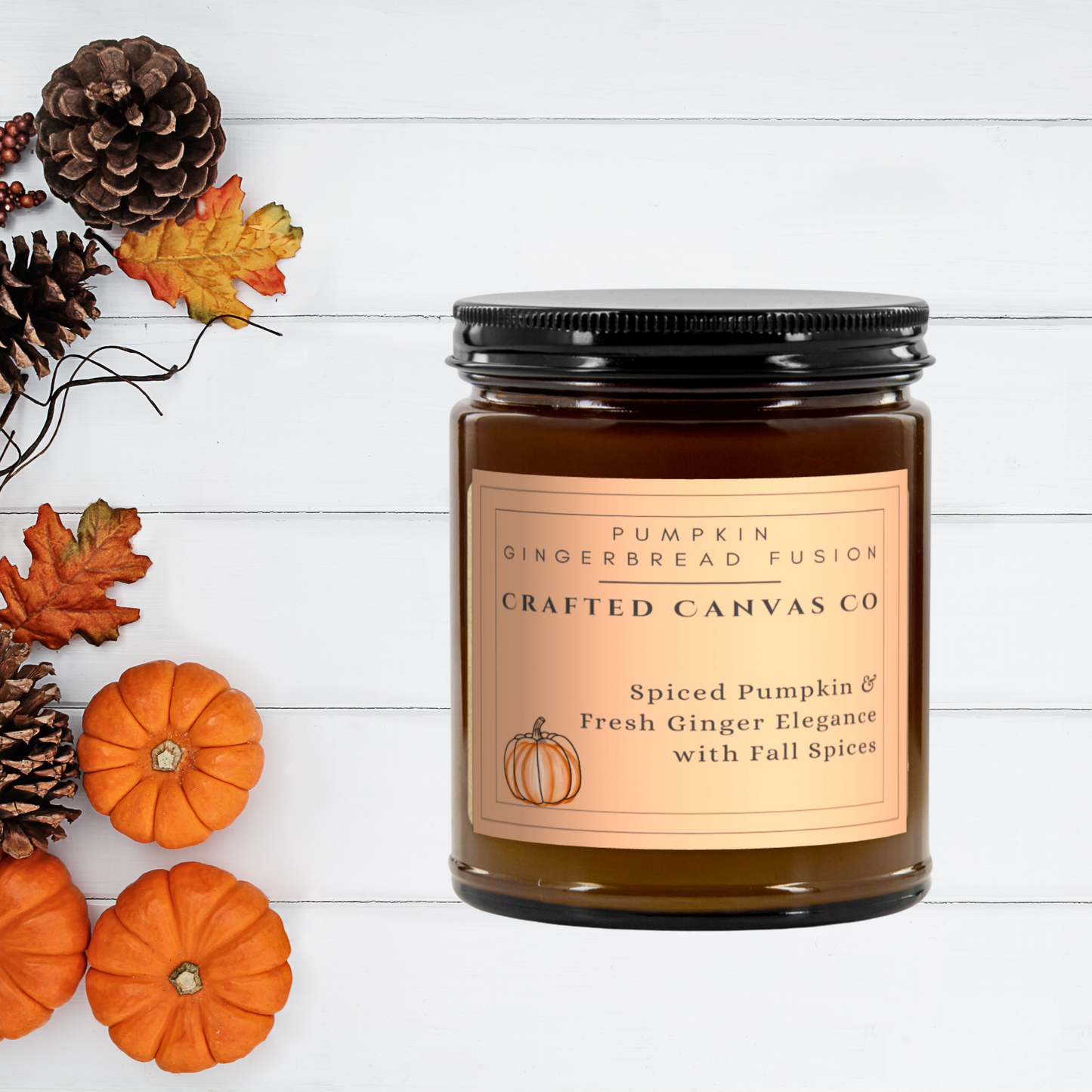 Pumpkin Gingerbread Fusion Fall Candle