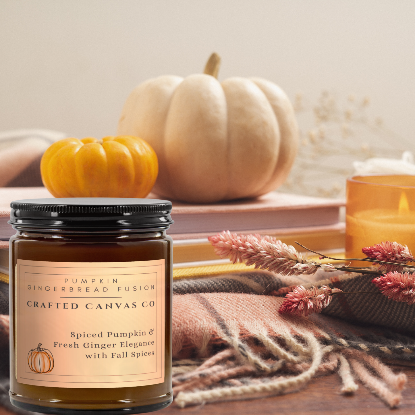 Pumpkin Gingerbread Fusion Fall Candle