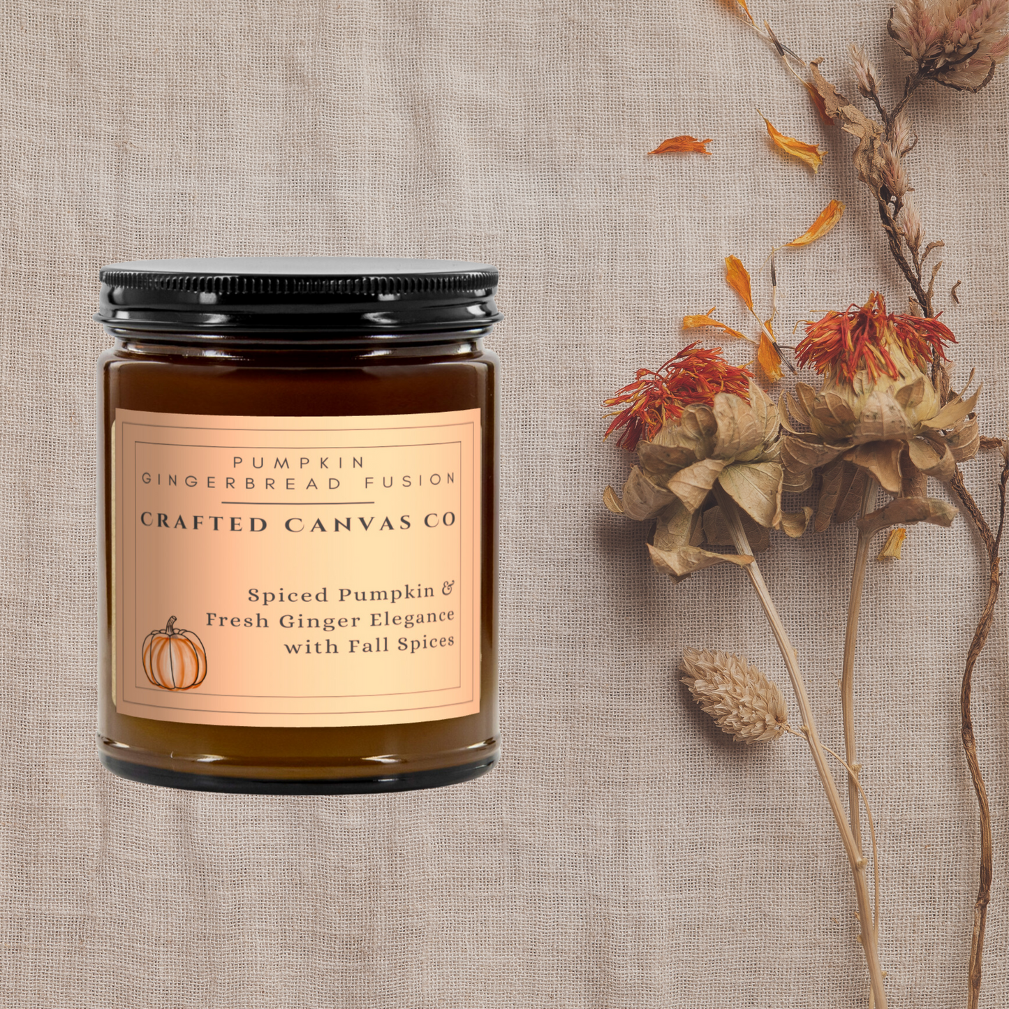 Pumpkin Gingerbread Fusion Fall Candle