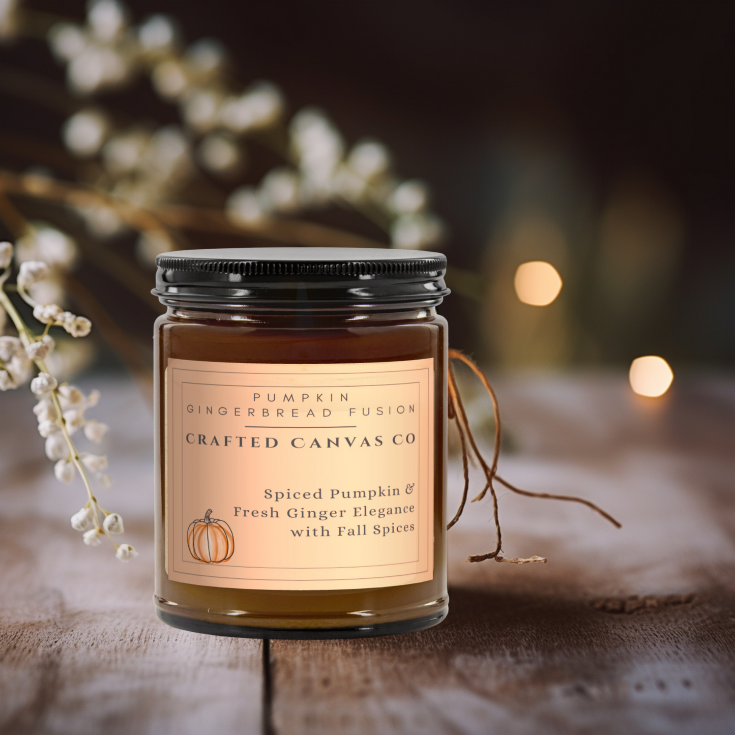 Pumpkin Gingerbread Fusion Fall Candle