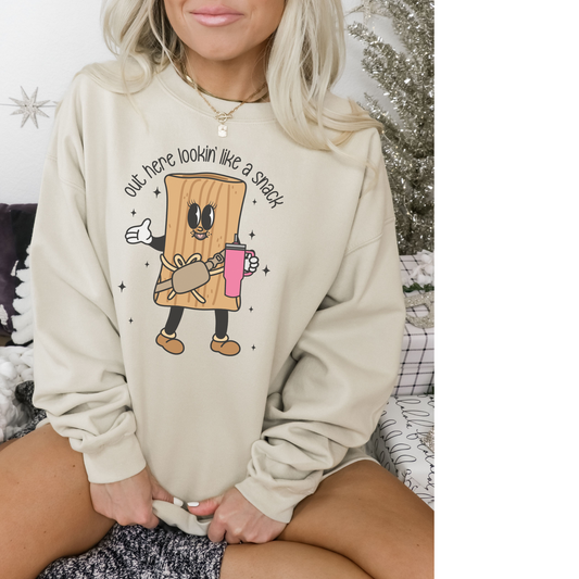 Out Here Looking Like a Snack! Crewneck Sweatshirt