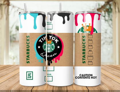 Tik Tok Starbucks Skinny Tumbler, 20oz
