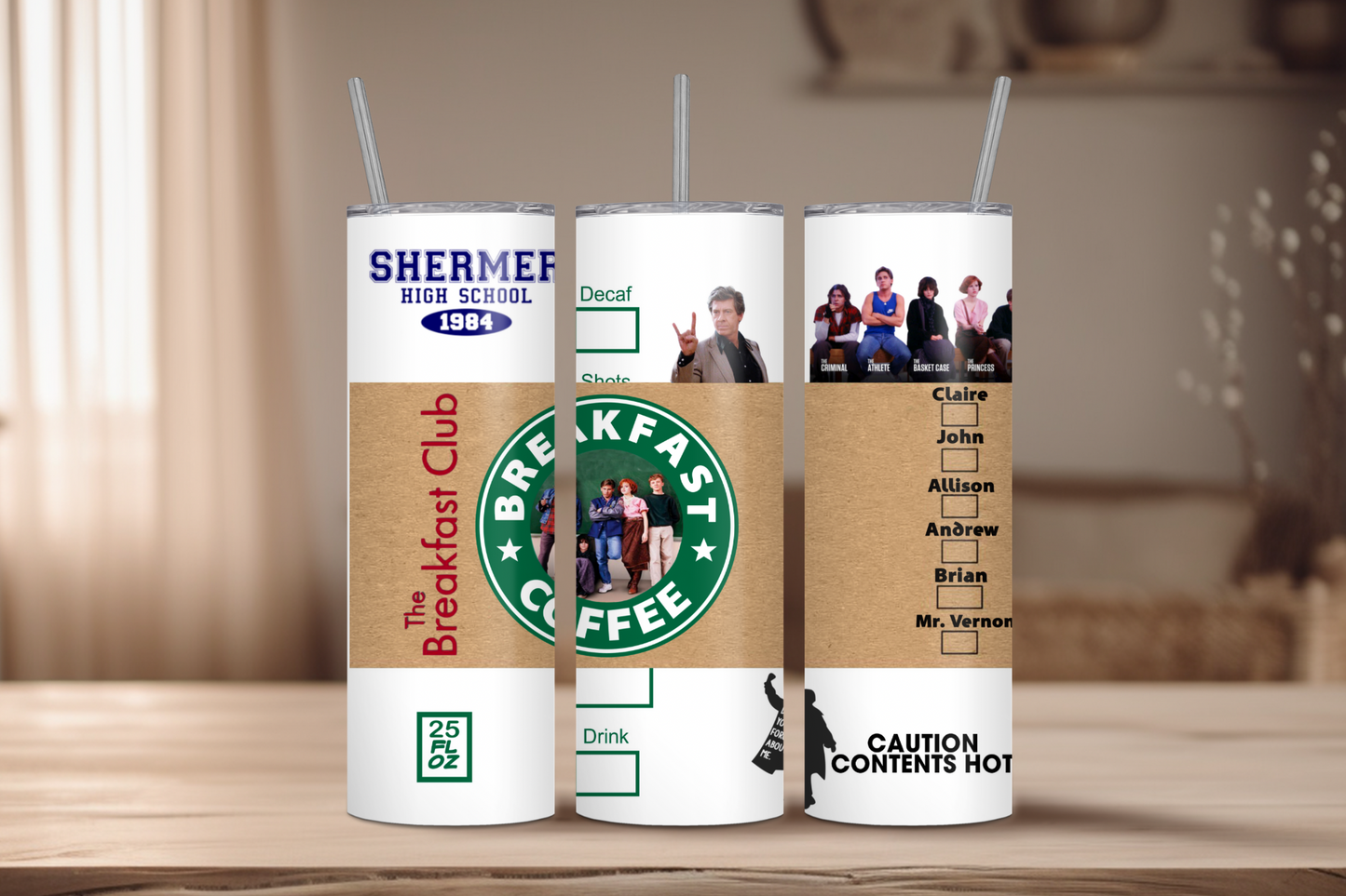 The Breakfast Club Skinny Tumbler, 20oz