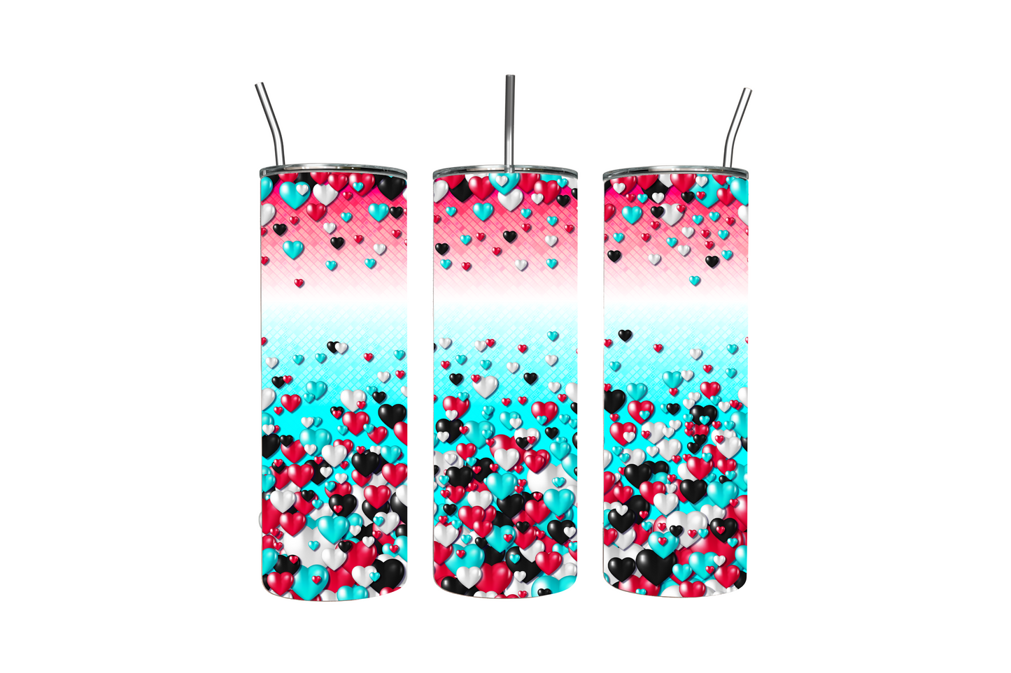 Tik Tok Hearts Enthusiast’s 20oz Slim Trendsetter Tumbler