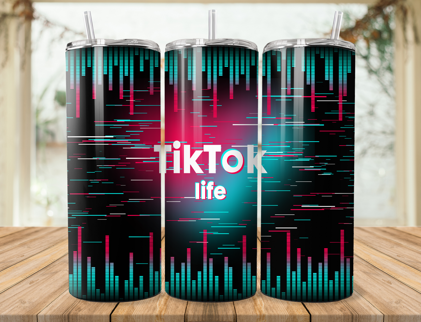 Tik Tok Life Skinny Tumbler, 20oz