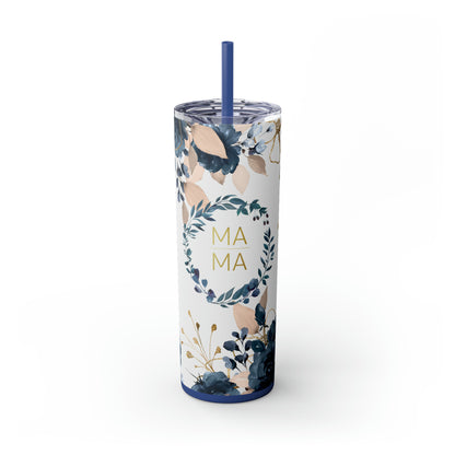 Mama Floral EcoChic 20oz Skinny Stainless Steel Tumbler with Straw