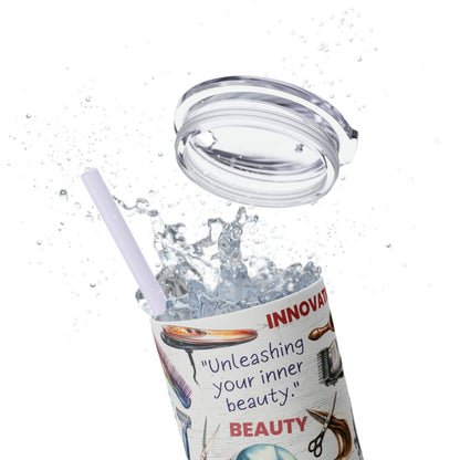 Hairdresser Life EcoChic 20oz Skinny Stainless Steel Tumbler with Straw