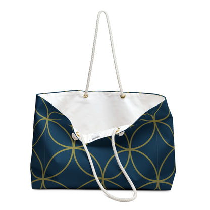 Blue & Bronze Weekender Bag