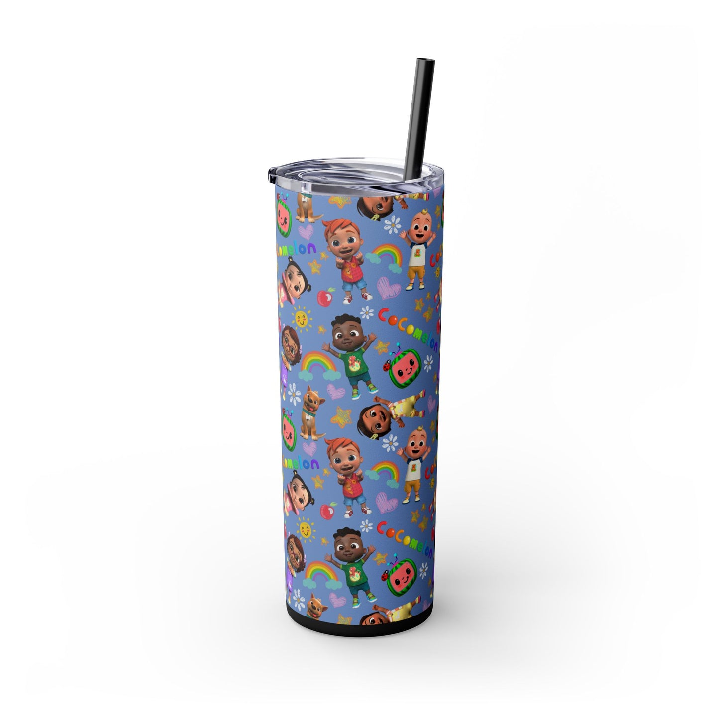 Coco Melon Skinny Tumbler with Straw, 20oz