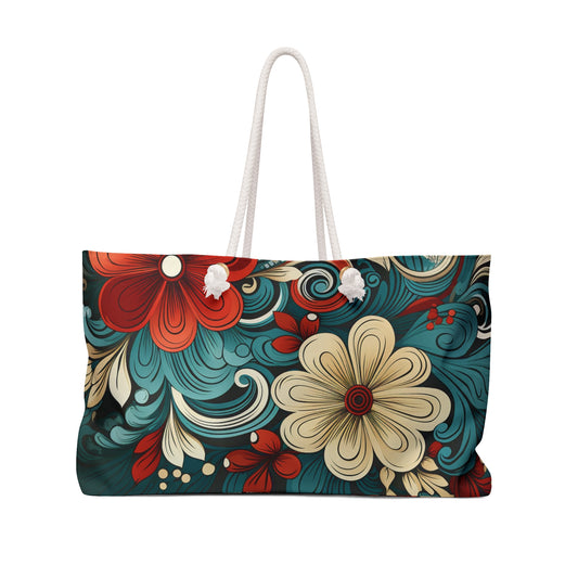 Floral Tropical Weekender Bag