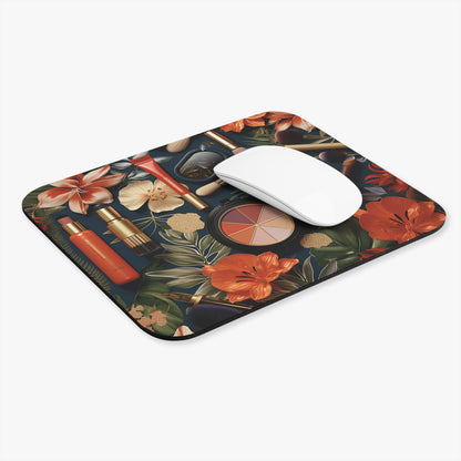 Makeup Lovers Floral Mouse Pad (Rectangle)