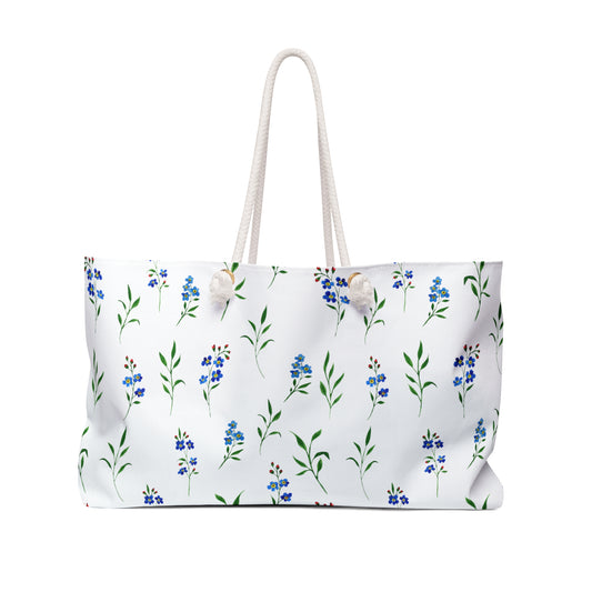 Danty Blue Floral Weekender Bag