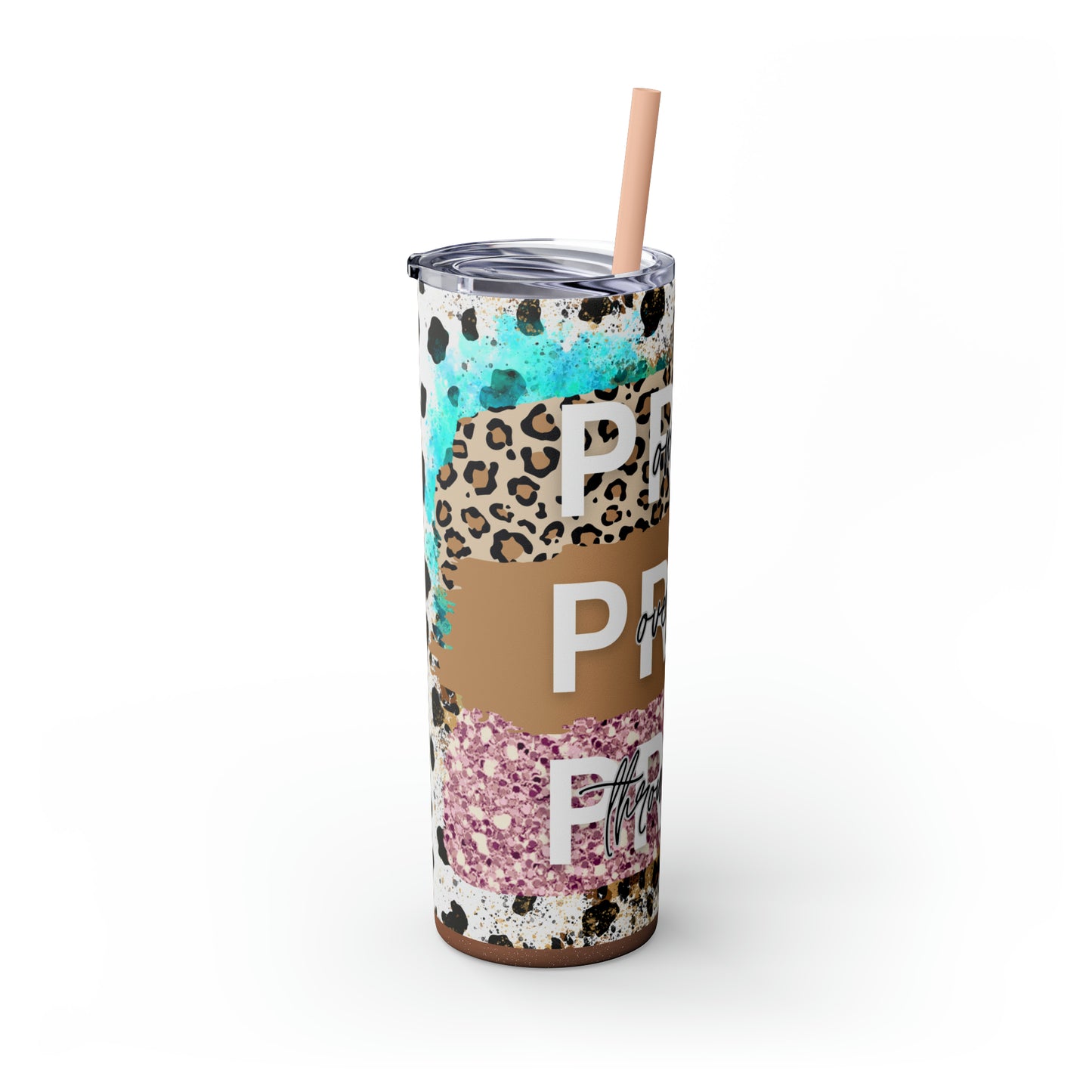 Pray Pray Pray, Christian Skinny Tumbler, 20oz