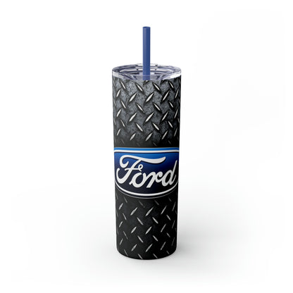 Ford Tread Skinny Tumbler with Straw, 20oz