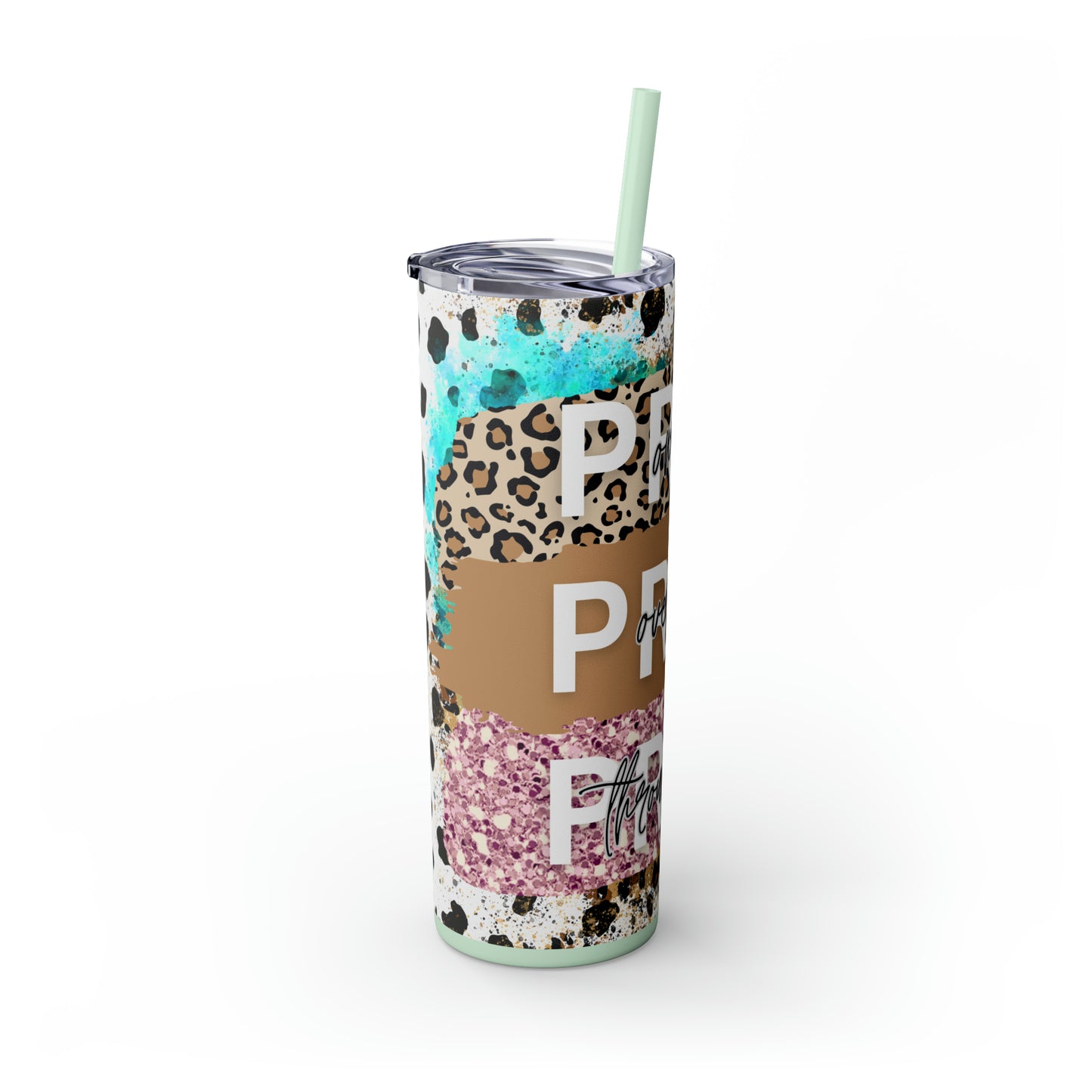 Pray Pray Pray, Christian Skinny Tumbler, 20oz