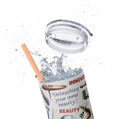 Hairdresser Life EcoChic 20oz Skinny Stainless Steel Tumbler with Straw