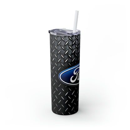 Ford Tread Skinny Tumbler with Straw, 20oz