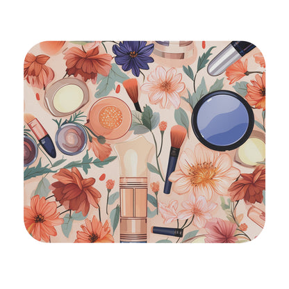 Pink Floral Makeup Lovers Dream Mouse Pad (Rectangle)