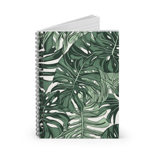 Leaves Journal or Notebook. Diary Notes Spiral Notebook - Ruled Lined