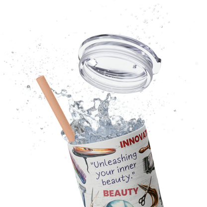 Hairdresser Life EcoChic 20oz Skinny Stainless Steel Tumbler with Straw