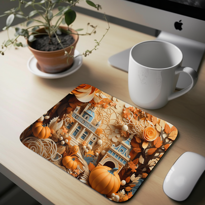 Spiced Pumpkin Holiday Fall Thanksgiving Mouse Pad (Rectangle)