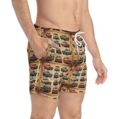 Men’s Classic Mustang Swim Trunks (AOP)