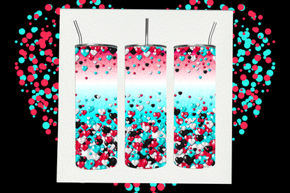 Tik Tok Hearts Enthusiast’s 20oz Slim Trendsetter Tumbler