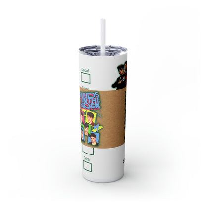 NKOTB New Kids on The Block 90's Skinny Tumbler, 20oz