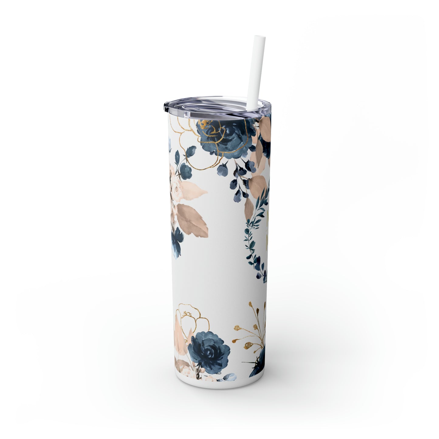 Mama Floral EcoChic 20oz Skinny Stainless Steel Tumbler with Straw