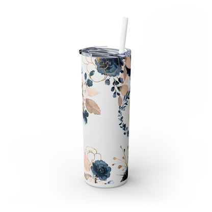 Mama Floral EcoChic 20oz Skinny Stainless Steel Tumbler with Straw