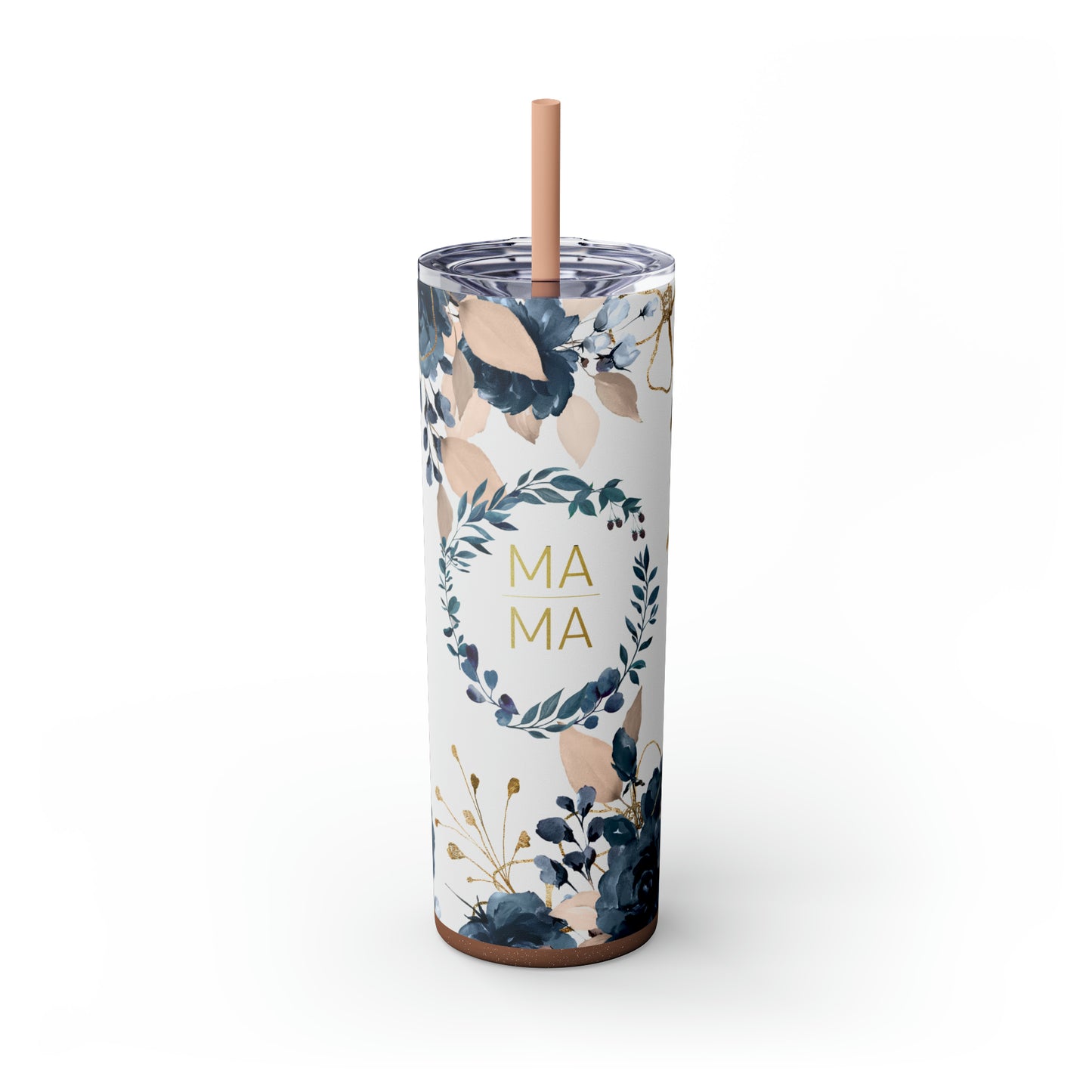 Mama Floral EcoChic 20oz Skinny Stainless Steel Tumbler with Straw