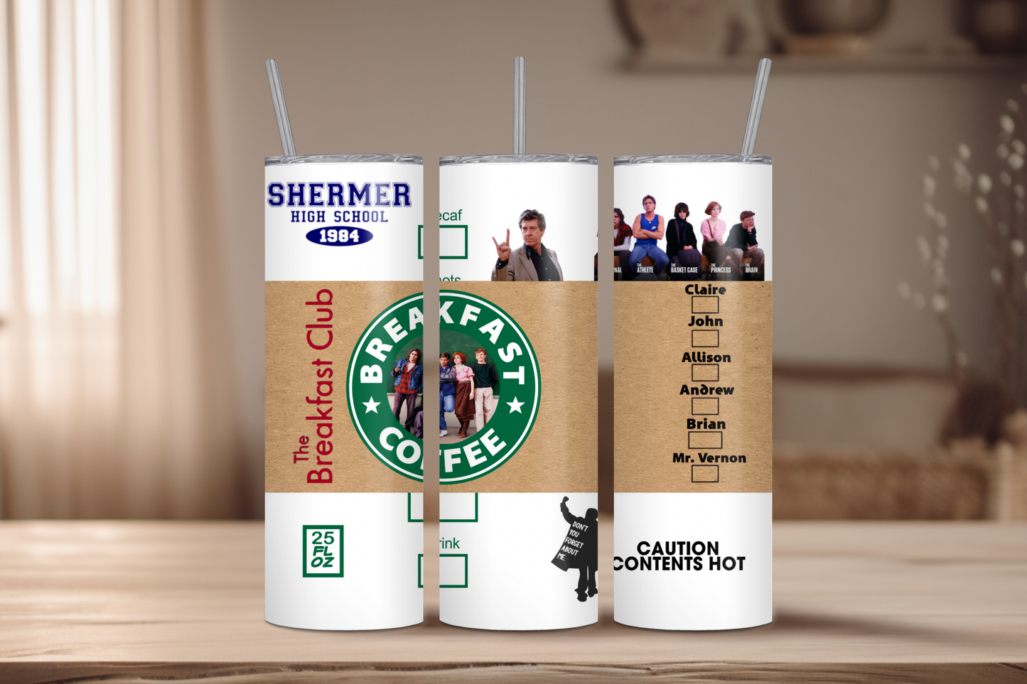The Breakfast Club Skinny Tumbler, 20oz