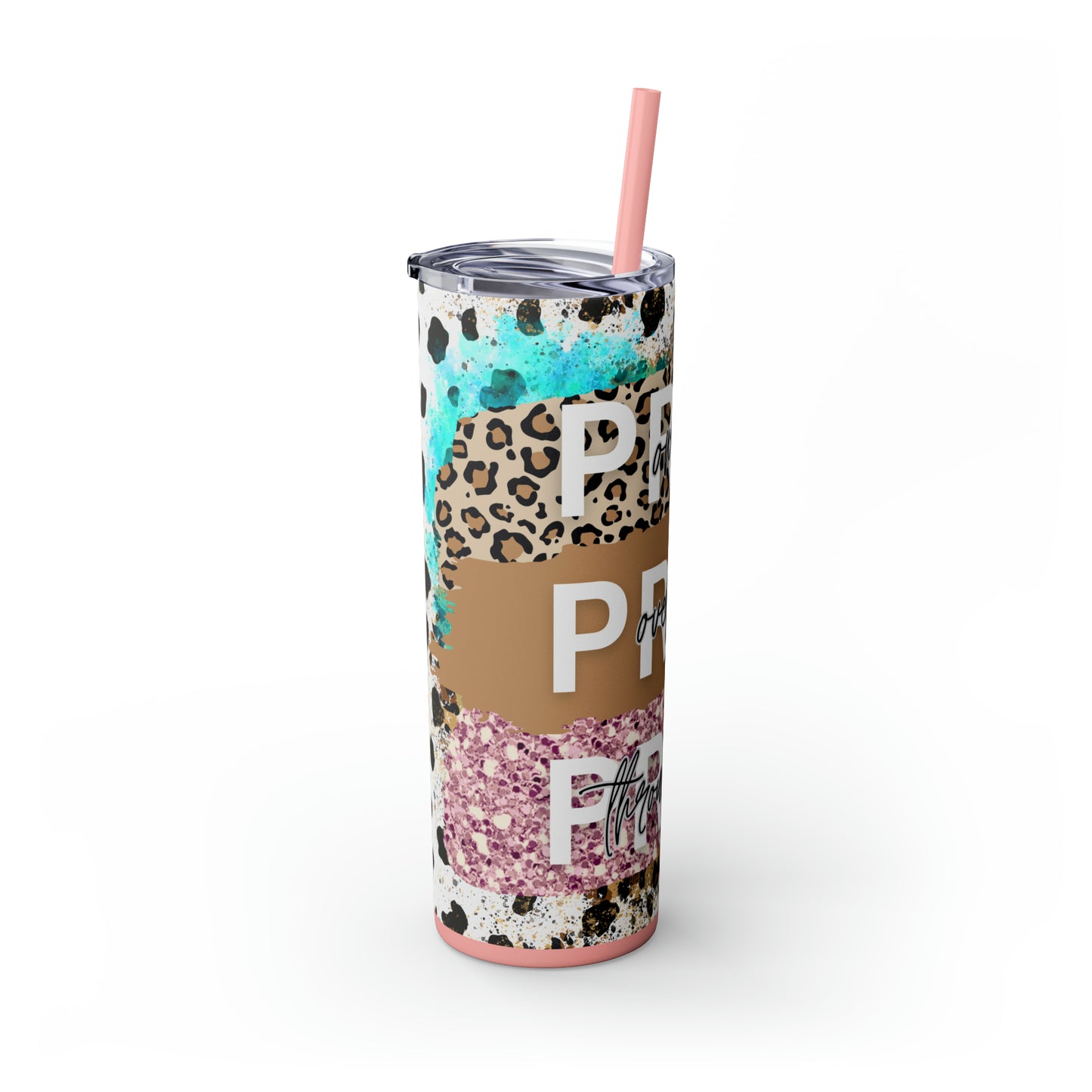 Pray Pray Pray, Christian Skinny Tumbler, 20oz