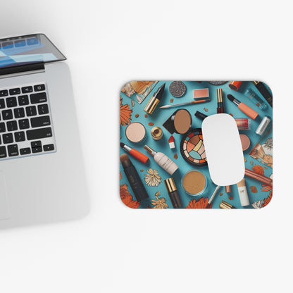Blue Tropical Makeup Lovers dream Mouse Pad (Rectangle)