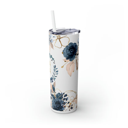Mama Floral EcoChic 20oz Skinny Stainless Steel Tumbler with Straw