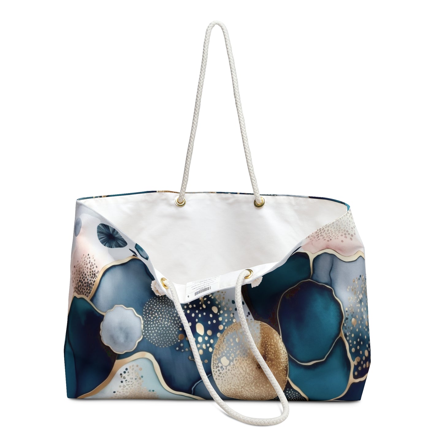 Blue and Blush Weekender Bag