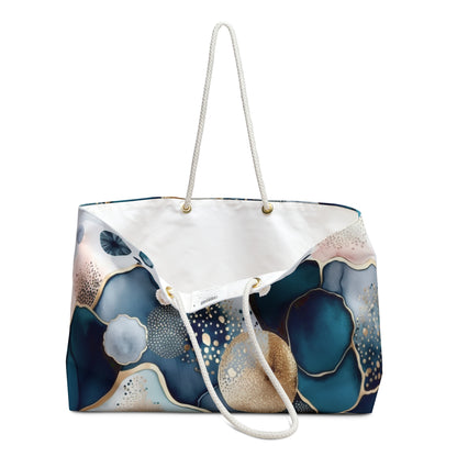 Blue and Blush Weekender Bag