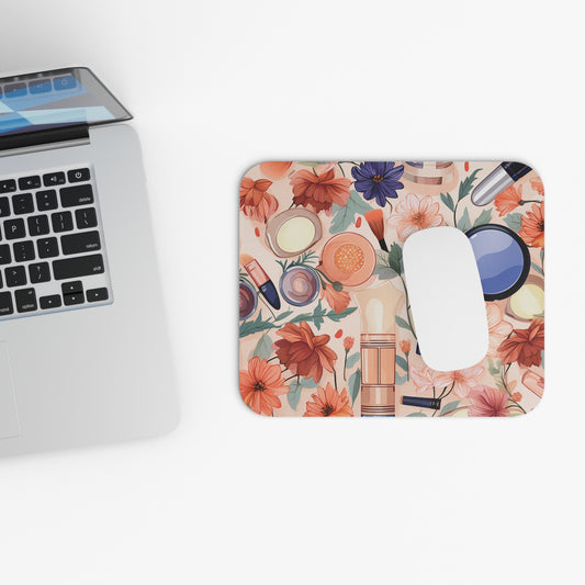 Pink Floral Makeup Lovers Dream Mouse Pad (Rectangle)
