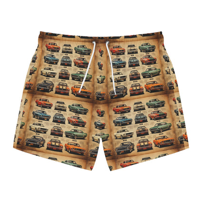 Men’s Classic Mustang Swim Trunks (AOP)