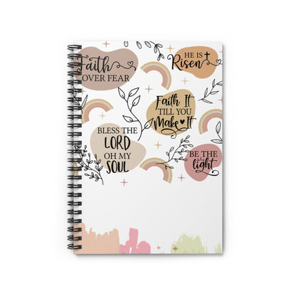 Be still, be the light! Christian journal or Notebook. Notes Spiral Notebook - Ruled Line