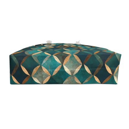 Teal and Gold Weekender Bag